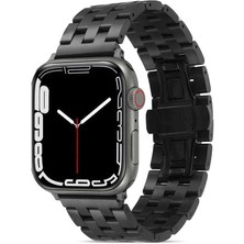 Apple Watch 42MM Uyumlu Premier Paslanmaz Çelik Metal Kordon Kayış Baklalı Krd-20