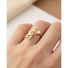 Tek Taşlı Uçak 14 Ayar Altın Yüzük