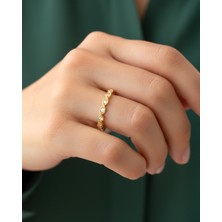 Ince Örgü 14 Ayar Altın Yüzük