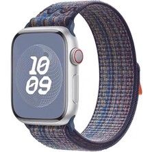 Apple Watch 7 45MM Krd-91 Hasır Kordon Strap Kayış