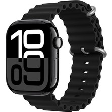 Apple Watch 10-11 42MM Metal Toka Silikon Kordon Premium Oceanvkayış