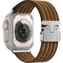 Apple Watch 49MM Lopard KRD-133 Naylon Kumaş Hasır Örgülü Kordon
