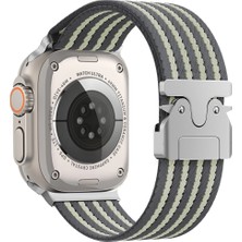 Apple Watch 49MM Lopard KRD-133 Naylon Kumaş Hasır Örgülü Kordon
