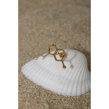 Piercing Cerrahi Çelik Piercing Kıkırdak Tragus Conch Helix Gold Renk Serotonin