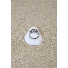 Piercing Cerrahi Çelik Piercing Zirkon Taşlı Klipsli Septum Tragus Conch Silver Renk Beş Taşlı Halka