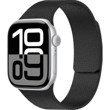 Apple Watch 38MM Lopard KRD-136 Kabartma Desenli Silikon Kordon