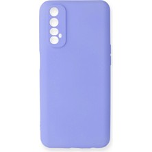Realme 7 Kılıf First Silikon - Lila