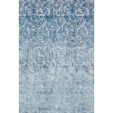 Bespoky 300x600 cm Mavi Soyut Modern Yıkanabilir Halı | Salon Yatak Odası Halısı | Hav Vermez, Kaymaz | LUCCA-6043