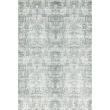 Bespoky 80x150 cm Gri Lucca Modern Etnik Yıkanabilir Halı | Mutfak Balkon Yatak Odası Halısı | Leke Tutmayan Kaymaz | LUCCA-6001