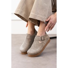 Oxford Hakiki Deri Mantar Taban Ortopedik Yüksek Eva Ayakkabı