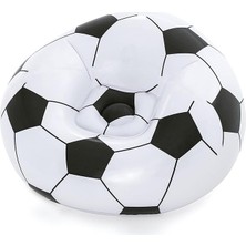 Up In & Over Beanless Futbol Topu Koltuğu, 114 x 112 x 66 Cm, Futbol Hava Koltuğu, Siyah/beyaz