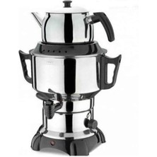 Elektrikli 4,5 Lt Çelik Semaver Çaycı, Dayanıklı ve Şık Tasarım, Sade ve Kullanışlı