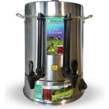 Gri Renkli Elektrikli Semaver, 120 Bardak Kapasiteli, Şık ve Pratik Tasarım