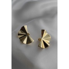 Vıp Çelik Yelpaze Küpe