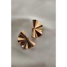 Vıp Çelik Yelpaze Küpe