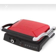 Kırmızı 2000W Granit Tost Makinesi ile Pratik ve Şık Kahvaltılar