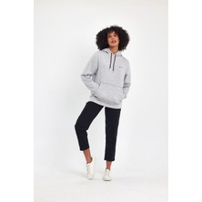 Kadın Kapşonlu Rahat Kalıp Içi Polarlı 3 Iplik  Air Nakışlı Swetashırt SPR24SWK07