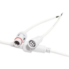 4 Pin Su Geçirmez Plastik Kablo Dişi-Erkek Takım IP67 (5 Adet)