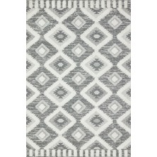 Antrasit Etnik Modern Etnik Desenli Halı  | Makinada Yıkanabilir | Hav Toz Vermez | Leke Tutmayaz | Kaymaz Taban | Dijital Makine Baskı | Salon Yolluk Mutfak Halısı