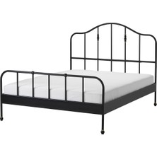 Çift Kişilik Karyola, Siyah, 160X200 cm