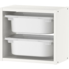 Çocuk Duvar Rafı, Beyaz, 34X21X30 cm