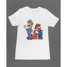 Bumeta Super Mario Lugi Ateri Game Unisex Tişört T-Shirt