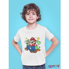 Bumeta Super Mario Game Lugi Yoshi Çocuk Tişört T-Shirt
