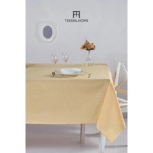 Teksnil Home | Pötikare Klasik Sarı Masa Örtüsü Kamp Piknik Örtüsü 170X170 cm