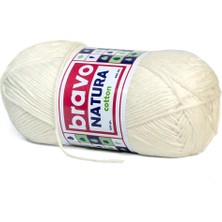 Natura %100 Koton Iplik 100 Gram 200 Metre (Renk Kodu:305) Kemik