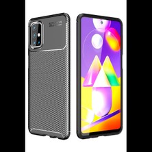 Joy Tekno Samsung Galaxy M31S Kılıf Auto Focus Karbon Kapak