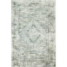 Bespoky 80x150 cm Krem Claris Modern Etnik Yıkanabilir Halı | Mutfak Balkon Yatak Odası Halısı | Leke Tutmayan Kaymaz | CLARİS-1518