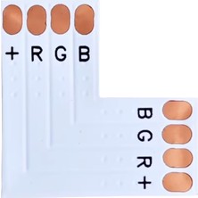 Rgb Şerit LED Birleştirme Aparatı L Tipi Birleştirme Konnektörü (5 Adet)