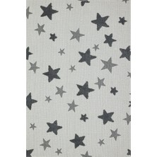 Bespoky 80x150 cm Antrasit Habitat Modern Etnik Yıkanabilir Halı | Mutfak Balkon Yatak Odası Halısı | Leke Tutmayan Kaymaz | HABİTAT-7641