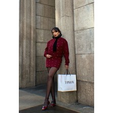 Taş Detaylı Kolej Premium Luxury Trend Tasarım Ceket