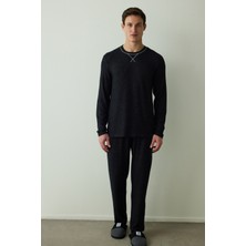 Siyah Basic Erkek Pijama Takımı