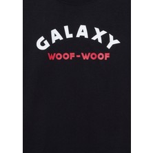 Mavi Astro Dogs Baskılı Siyah Tişört 6610253-900