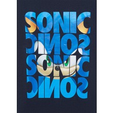 Mavi Sonic Baskılı Lacivert Tişört 6610307-70490