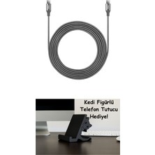 Ttec Alumicable Type-C To Type-C 300CM 65W Pd/qc Hızlı Şarj ve Data Kablosu 2DK52UG Uzay Gri