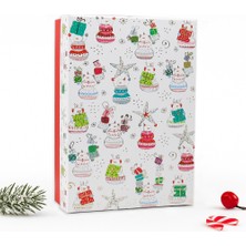 25×34×10 cm Premium Yılbaşı Hediye Kutusu – Özel Tasarım Kalın Karton Model 2 No:9