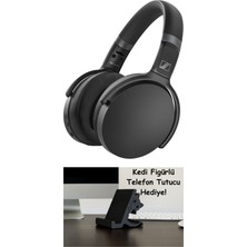 Sennheiser Hd 450BT Kablosuz Bluetooth Anc Kulak Üstü Kulaklık, 30 Saat Çalma, Hızlı Şarj Özelliği, Siyah