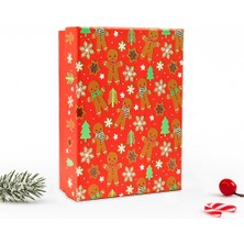 23×32×9 cm Premium Yılbaşı Hediye Kutusu – Kalın Karton Dayanıklı Model 1 No:8