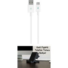 Ttec Type-C 120CM Şarj Kablosu - Beyaz (2DK12B)