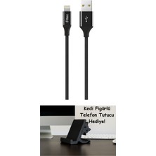 Ttec Alumicable Xl Lightning 2m. Şarj Kablosu Siyah (2DK19S)