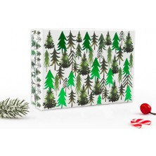 23×32×9 cm Premium Yılbaşı Hediye Kutusu – Kalın Karton Dayanıklı Model 3 No:8
