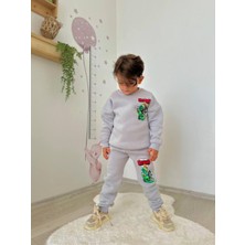 Baskılı Şardonlu Erkek Çocuk Ikili Eşofman Takımı