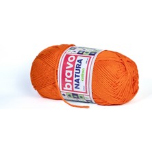 Natura %100 Koton Iplik 100 Gram 200 Metre (Renk Kodu:702) Portakal
