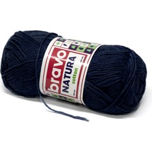 Natura %100 Koton Iplik 100 gr 200 Metre (Renk Kodu:201) Lacivert