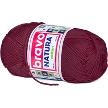 Natura %100 Koton Iplik 100 Gram 200 Metre (Renk Kodu:502) Bordo