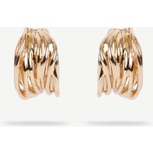 Dokulu Gold Küpe