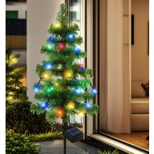 Runaway Güneş Enerjili LED Işıklı Bahçe Aydınlatma Çam Ağacı Şık Tasarım UV Dayanıklı Malzeme